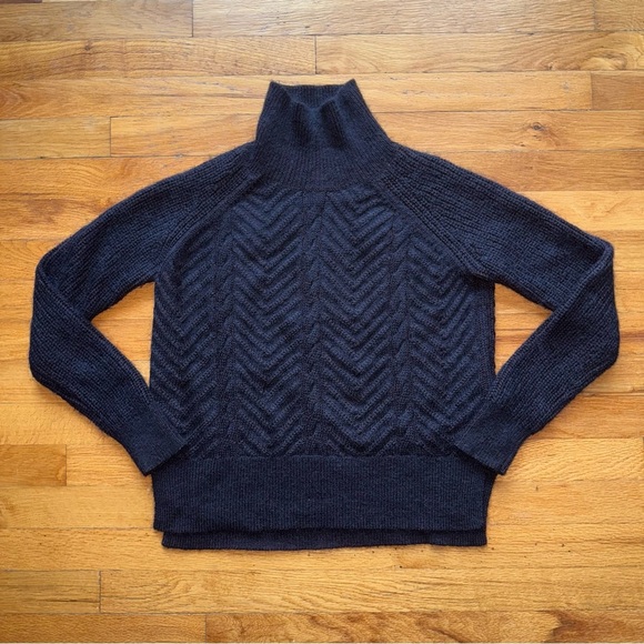 ALLSAINTS Mock-Neck Mohair Sweater Lamma Jumper XS - Picture 2 of 6